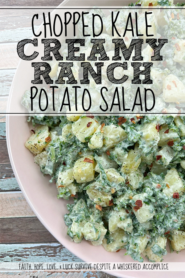 Chopped Kale Creamy Ranch Potato Salad - Say goodbye to boring traditional potato salad. This recipe gives the classic dish a vibrant and healthy twist with the addition of chopped kale. Forget everything you thought you knew about kale; when paired with creamy Yukon Gold Potatoes and a tangy homemade ranch dressing, it pretty much becomes a match made in heaven. Get ready for a potato salad recipe that will have everyone in your family coming back for seconds of this surprisingly tasty, green-packed side dish.