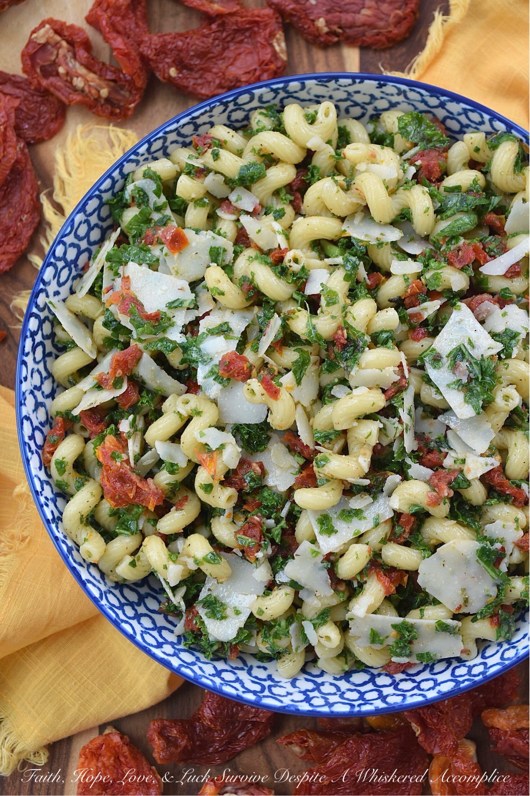 Sun-Dried Tomato & Kale Italian Pasta Salad