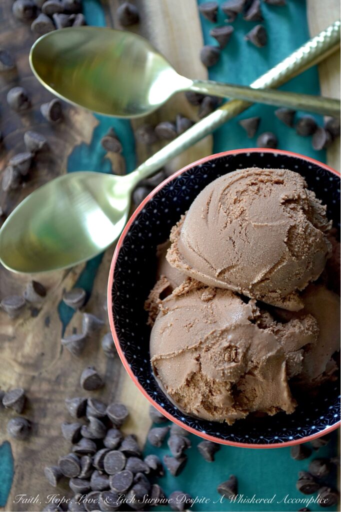 Chocolate Ice Cream (Made with Real Chocolate) - Whether you enjoy it straight from the bowl or paired with warm brownies, cake, or cookies, this chocolate ice cream made with real chocolate is a dream come true for any chocolate lover. Made from scratch with simple ingredients like heavy whipping cream, whole milk, granulated sugar, unsweetened cocoa powder, and semi-sweet chocolate chips, this frozen treat is simply irresistible. Each heavenly bite is packed with rich chocolatey goodness, guaranteed to satisfy even the most serious chocolate cravings.