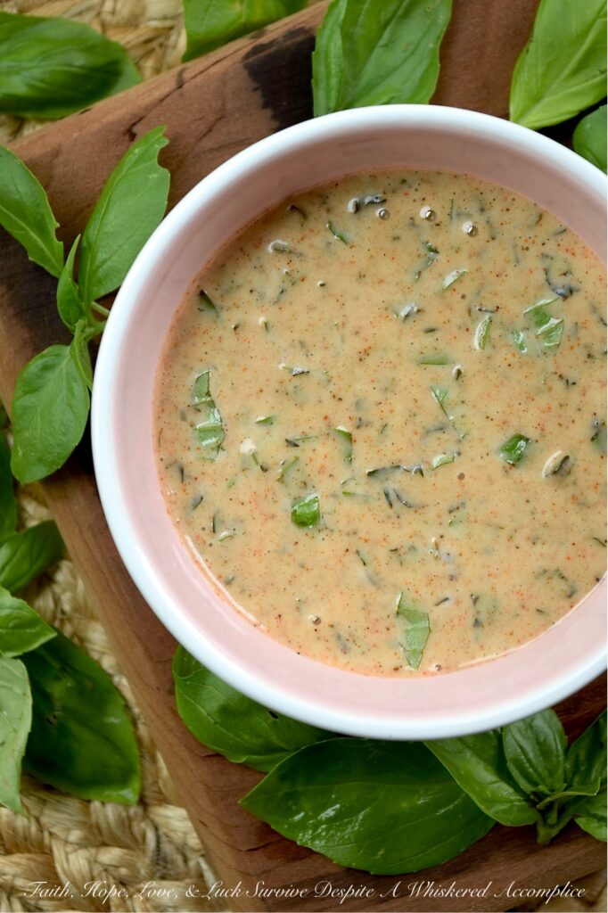 Fresh Basil Honey Mustard Salad Dressing - With just a few simple ingredients, this small-batch honey mustard dressing delivers a burst of flavor with a touch of sweetness, a hint of tang, and the unmistakable bright aroma of fresh summer basil. Whether you're dressing a leafy green salad, dipping a crunchy pretzel, or adding a vibrant finish to roasted, steamed, or grilled vegetables, this versatile salad dressing is sure to become a household favorite.