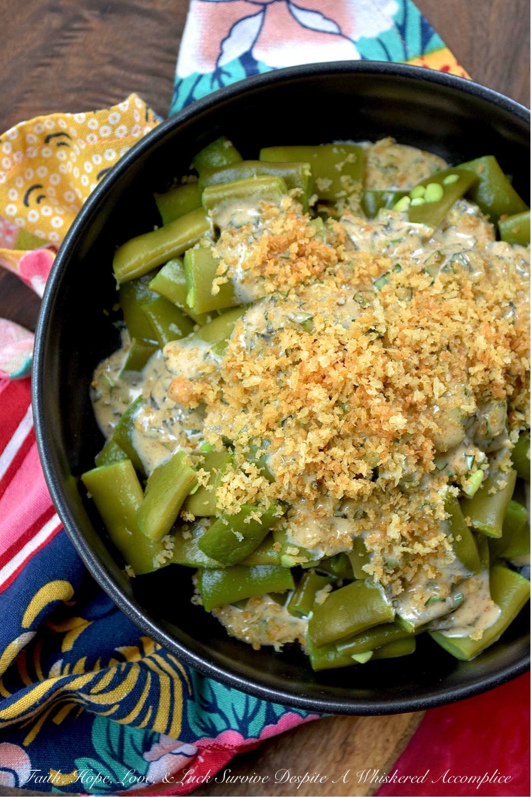 Fresh Basil Honey Mustard Flat Green Bean Salad
