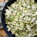 Creamy Fresh Herb Fennel Salad with Capers - Tired of the same boring coleslaw? While there’s nothing wrong with a classic, sometimes you simply crave a vibrant, fresh, and unexpectedly delicious alternative that still delivers a similar satisfying crunch and creamy texture. In this crunchy fennel side dish, crisp, subtly anise-flavored fennel is the star of the show. A rich, flavorful, creamy dressing and a mixture of aromatic fresh herbs pair perfectly with this chopped fennel salad, while capers add an irresistible pop of briny saltiness.