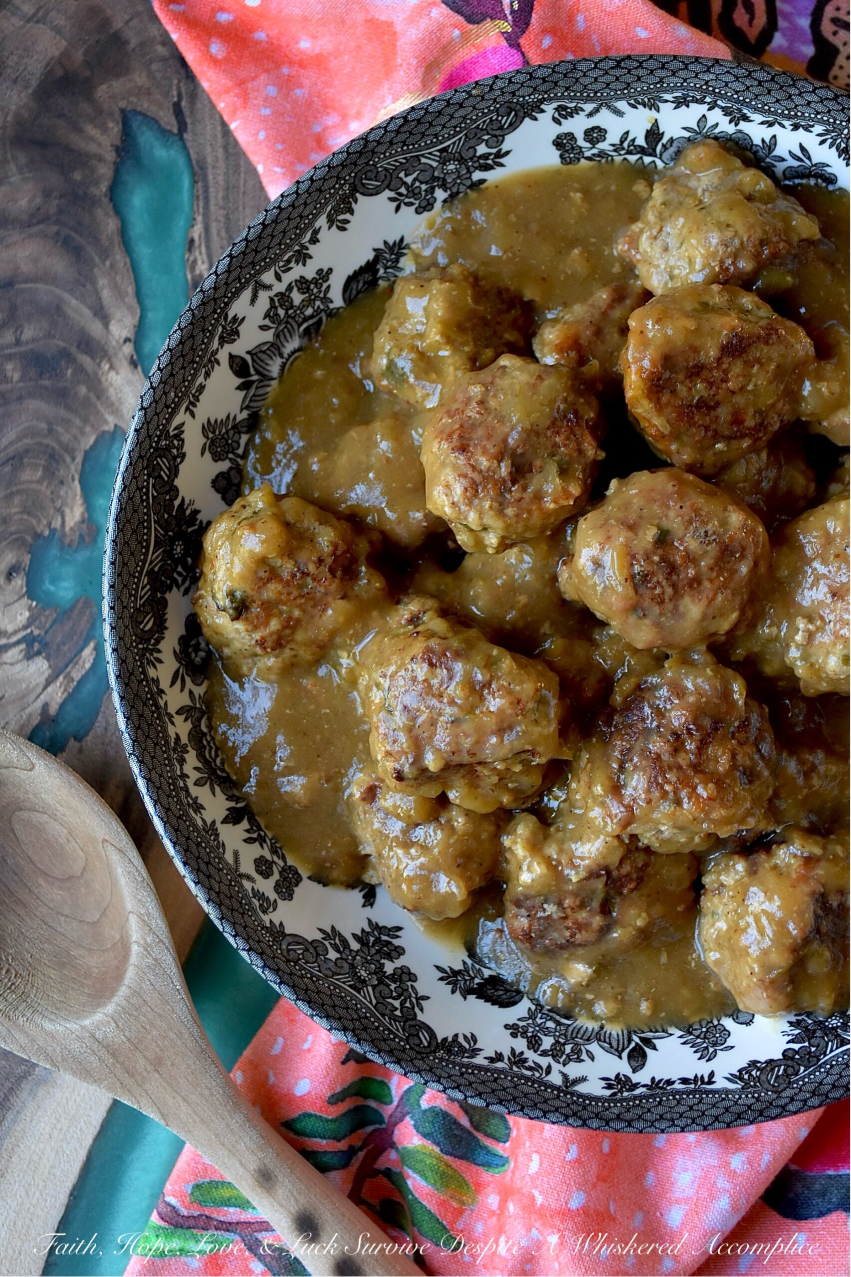 Saucy Green Chile & Beer Turkey Skillet Meatballs