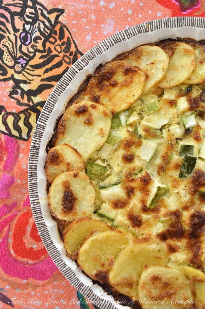 Parmesan Potato & Zucchini Crustless Quiche - If you happen to find yourself craving homemade quiche but don't have the time or desire to fuss with a homemade or store-bought pie crust, this crustless quiche recipe is for you. This easy-to-bake quiche, featuring a combination of freshly grated Parmesan cheese, thinly sliced potatoes, and tender diced zucchini, delivers on both flavor and texture. And, unlike most quiches, which contain vegetables that have turned to absolute mush, this one features vegetables that still retain some of their fantastic firm tenderness. Whether you're planning a meatless breakfast, a leisurely brunch, or a quick, healthy dinner, this simple yet delicious quiche is your new go-to recipe.