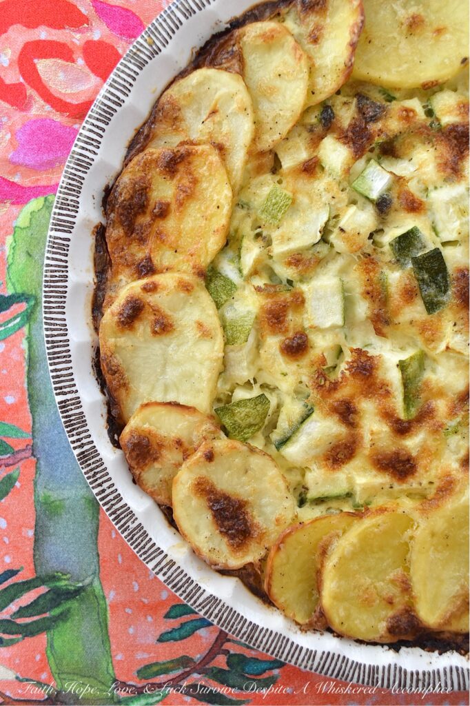 Parmesan Potato & Zucchini Crustless Quiche - If you happen to find yourself craving homemade quiche but don't have the time or desire to fuss with a homemade or store-bought pie crust, this crustless quiche recipe is for you. This easy-to-bake quiche, featuring a combination of freshly grated Parmesan cheese, thinly sliced potatoes, and tender diced zucchini, delivers on both flavor and texture. And, unlike most quiches, which contain vegetables that have turned to absolute mush, this one features vegetables that still retain some of their fantastic firm tenderness. Whether you're planning a meatless breakfast, a leisurely brunch, or a quick, healthy dinner, this simple yet delicious quiche is your new go-to recipe.