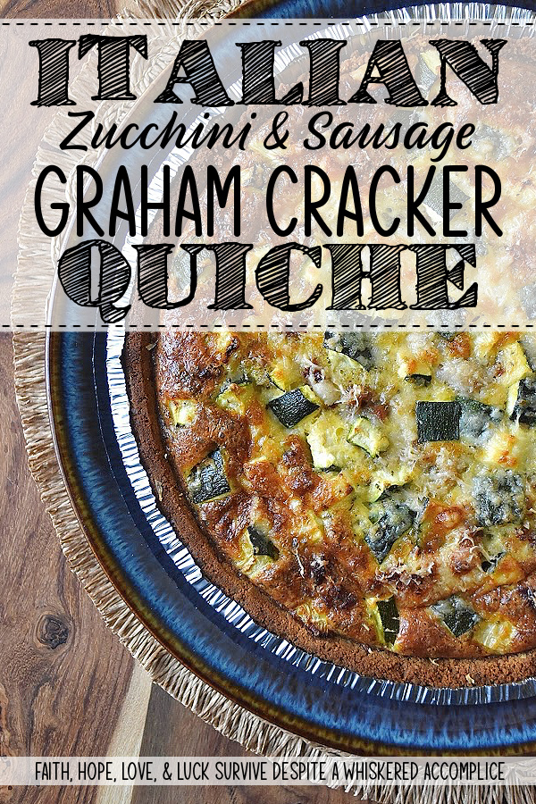 Italian Zucchini & Sausage Graham Cracker Quiche - Forget rolling out a pie crust or blind baking; our secret weapon for an effortless homemade quiche is a store-bought graham cracker crust. Yes, you read that right. This unexpected quiche base pairs perfectly with salty Parmesan cheese, flavorful browned sausage, tender diced zucchini, and a thick, creamy egg filling seasoned with an Italian herb seasoning mix. Whether you're searching for a sweet and savory breakfast idea, a show-stopping brunch recipe, or a uniquely satisfying idea for a weeknight dinner, this easy-to-assemble quiche is about to become your new secret weapon.
