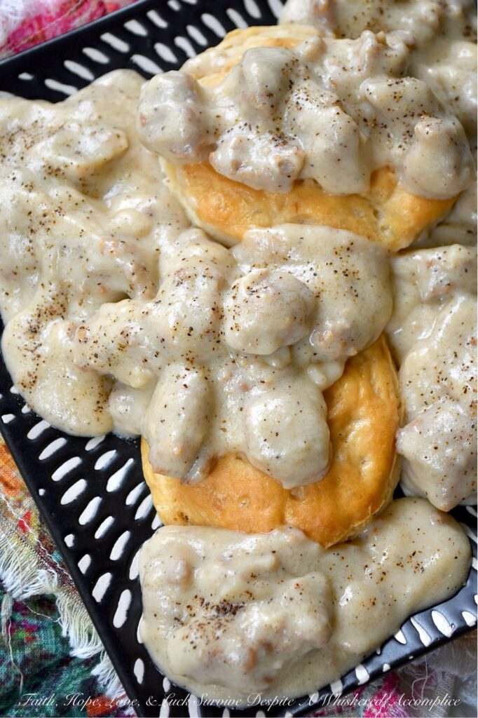 Weeknight Sweet Italian Sausage Gravy with Beer - Let's face it, some nights, making a complicated dinner just feels like too much. You're tired, hungry, and honestly, breakfast for dinner sounds much better and more comforting than heating up a frozen pizza. On those nights, this Weeknight Sweet Italian Sausage Gravy with Beer makes things a little easier and a whole lot tastier. This easy skillet recipe brings together sweet Italian sausage, beer, whole milk, and heavy cream to make a gravy that is rich, creamy, and a little sweet, simply seasoned with salt, pepper, and the flavor from the browned sausage. With this easy-to-make, delicious one-pan recipe, sausage gravy isn't just for breakfast anymore.