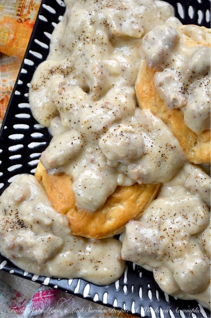 Weeknight Sweet Italian Sausage Gravy with Beer - Let's face it, some nights, making a complicated dinner just feels like too much. You're tired, hungry, and honestly, breakfast for dinner sounds much better and more comforting than heating up a frozen pizza. On those nights, this Weeknight Sweet Italian Sausage Gravy with Beer makes things a little easier and a whole lot tastier. This easy skillet recipe brings together sweet Italian sausage, beer, whole milk, and heavy cream to make a gravy that is rich, creamy, and a little sweet, simply seasoned with salt, pepper, and the flavor from the browned sausage. With this easy-to-make, delicious one-pan recipe, sausage gravy isn't just for breakfast anymore.
