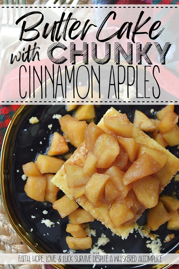 Butter Cake with Chunky Cinnamon Apples - This Butter Cake with Chunky Cinnamon Apples is effortlessly impressive, makes your kitchen smell like an autumn dream, and is proof that you don’t need to spend hours baking to create something truly fabulous. Imagine a tender, buttery sheet cake, made with a jazzed-up butter recipe cake mix, baked to absolute golden perfection. Served with a glorious layer of chunky, stovetop cinnamon apples, this simple cake is moist, flavorful, and everything you want on a crisp fall day. And since apples are always around, this is the kind of sweet treat you'll find yourself baking again and again, no matter the season.