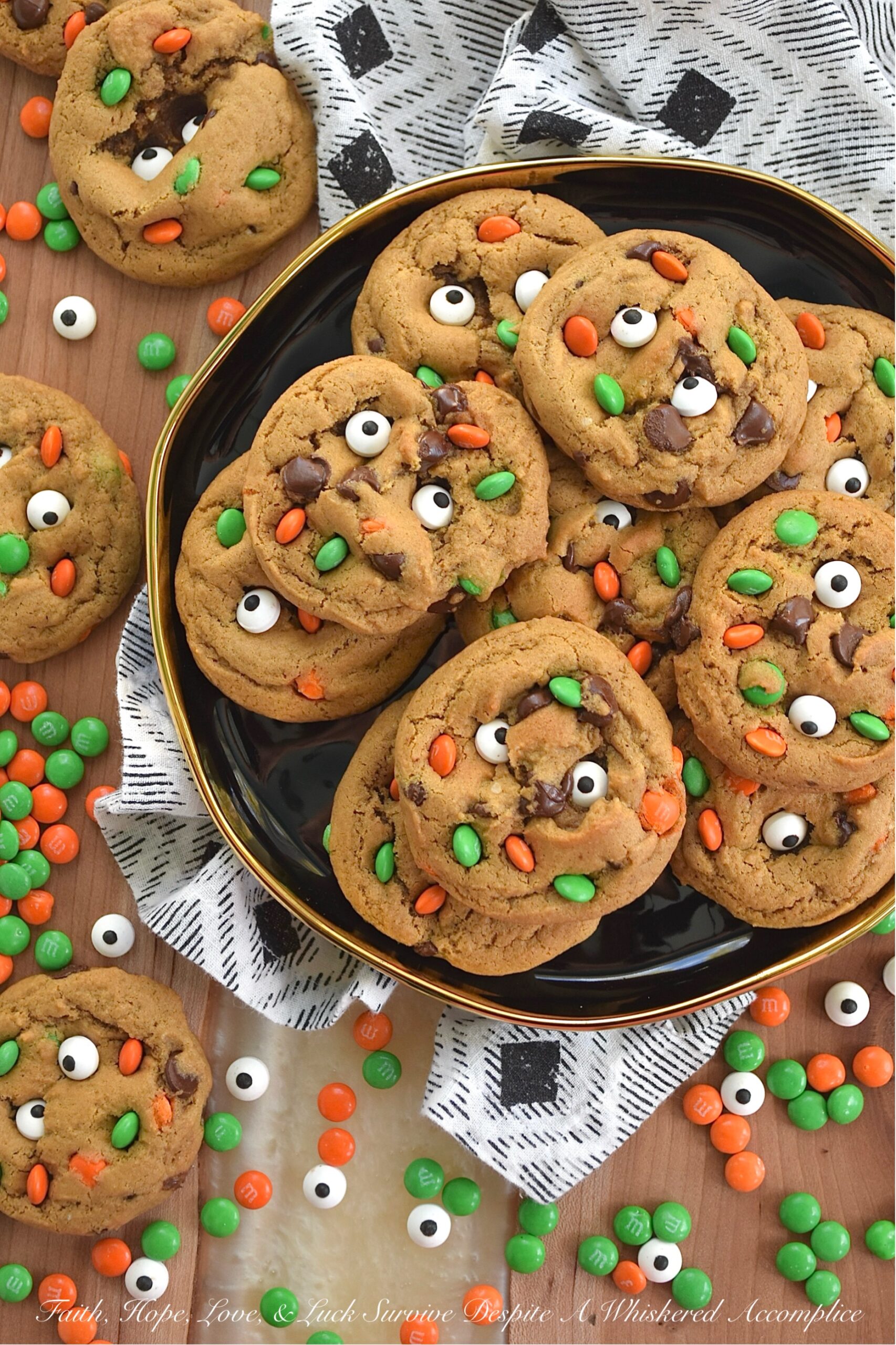 M&M’s Minis Halloween Molasses Spice Cookies