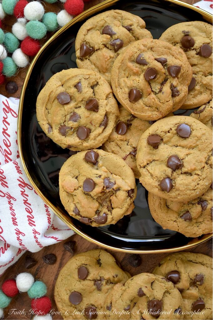 Chocolate Chip Molasses Spice Cookies - What happens when the coziest cookie of the season meets a timeless classic? You get pure, unadulterated magic. Imagine all the warm, chewy, spiced goodness you crave in a molasses spice cookie, but with a generous handful of semi-sweet chocolate chips tossed in for good measure. Think of these Chocolate Chip Molasses Cookies as the more sophisticated, mysterious cousin to the everyday traditional chocolate chip cookie. They're the perfect blend of cozy spice and rich chocolate. A grown-up, more sophisticated chocolate chip cookie that will win you over at first bite.