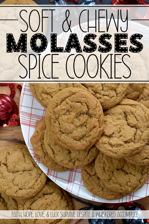 Soft & Chewy Molasses Spice Cookies - If you could only bake one cookie this holiday season, this should be it. Seriously. Forget the fussy, decorated sugar cookies and the crumbly shortbread for a moment. These Soft & Chewy Molasses Spice Cookies are a stand-alone star, boasting a deeply comforting flavor profile of ginger, cinnamon, cloves, nutmeg, and rich molasses. More importantly, this has the potential of being the most adaptable recipe in your cookie arsenal. Think of it as the little black dress of your recipe box. Perfect on its own, but ready to be accessorized with anything from white chocolate, dried fruit, or candied ginger to festive holiday-colored chocolate candies or a sweet powdered sugar icing drizzle. This perfect molasses spice cookie recipe is the ultimate blank canvas, ready to be transformed into whatever your lil' holiday heart desires.