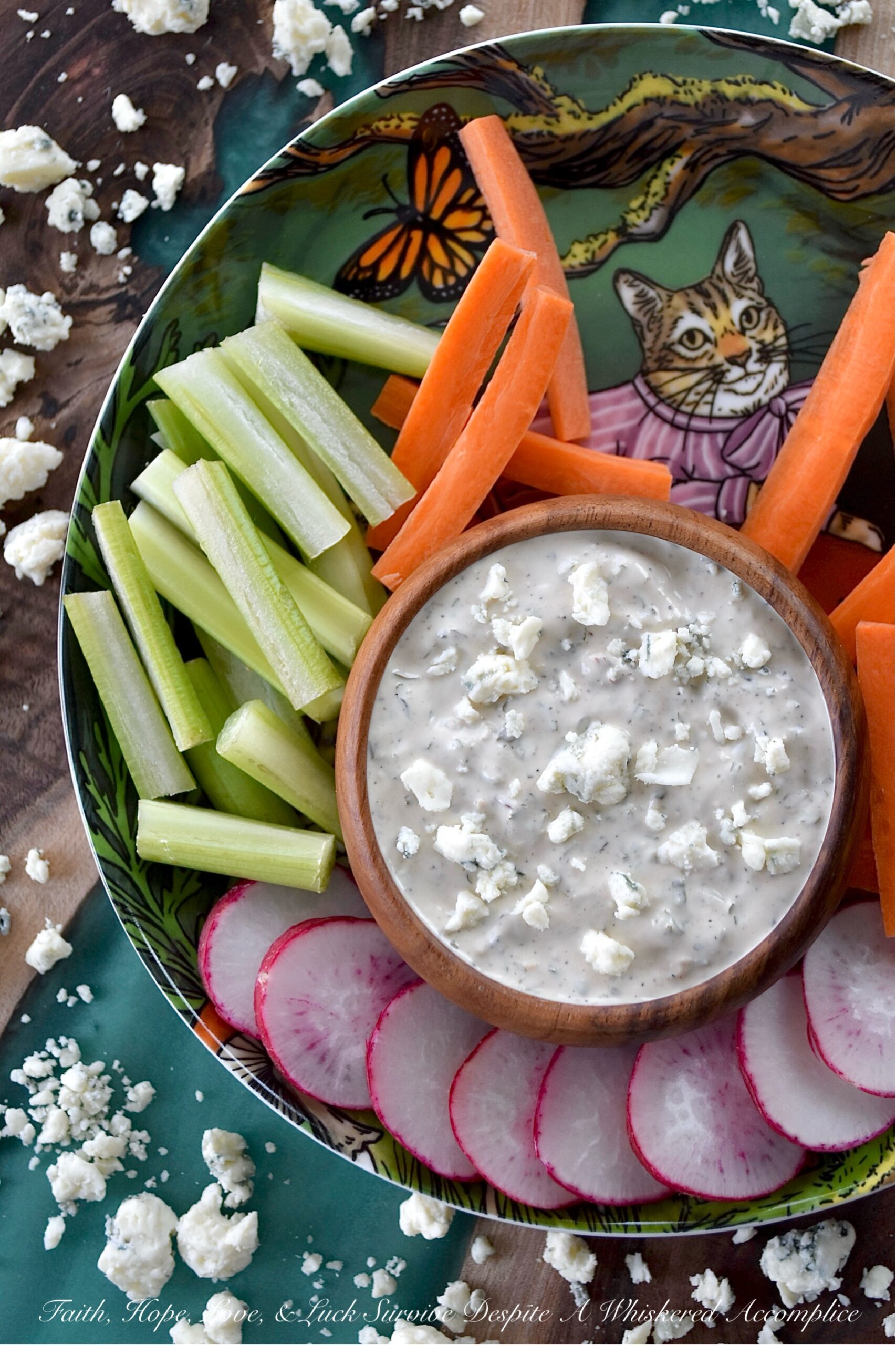 Small-Batch Blue Cheese Dip with Dried Herbs