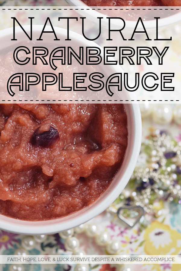 Natural Cranberry Applesauce - Some things in life are sweet enough on their own. This natural, no-sugar-added applesauce is the perfect example. Instead of using sugar, ground cinnamon, vanilla, and a touch of salt are added to enhance the apples' natural flavor. This is a sweet treat you truly can't feel guilty for indulging in.
