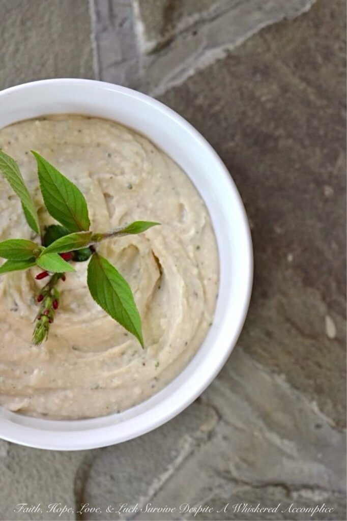 Cannellini Bean Dip with Pineapple Sage - This easy-to-make dip, made with canned cannellini beans, gets an herby lift from pineapple sage, which has a sweet, fruity flavor, reminiscent of pineapples. Serve this creamy dip with whatever you have on hand. Crunchy fresh veggies, pita chips, or even crusty hunks of torn bread. And, if you can’t get your hands on fresh pineapple sage, don’t worry, regular sage will do the trick. Just use a little less since it packs a much earthier punch. Either way, you’ve got yourself a snack that’s hard to resist.