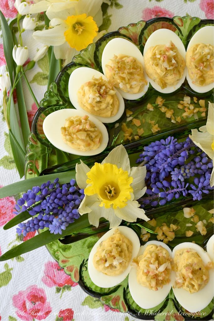 Chunky Garlic Stuffed Olive Deviled Eggs - There is a fine line between a good deviled egg and a truly great one, and that line is usually found in the garnish. What if one simple swap could make this appetizer the star of the show? The secret lies in the salty, briny pop of green olives, but with a slightly sophisticated twist. By using garlic-stuffed olives instead of the standard pimento-stuffed variety, you infuse every creamy bite with a delicate garlic punch that perfectly complements the chunky texture of these flavorful deviled eggs. It’s a small change that delivers a massive reward.