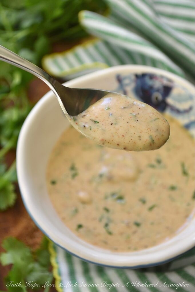 Jerk Seasoned Caribbean Honey Mustard Sauce - Creamy, tangy, sweet, and with just the right amount of heat, this five-ingredient wonder is basically a tropical island paradise in a bowl. If you’re someone who can’t resist honey mustard, fresh cilantro, and a little Caribbean flair, get ready to fall head over heels, because this jerk-seasoned honey mustard is going to instantly become your new go-to sauce for drizzling over chicken, pork, seafood, vegetables, and salads.