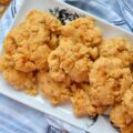 Spicy Cheddar Krispies Crackers (Rice Krispies) - If you want to transform your favorite canned or store-bought refrigerated soup from a convenient meal into an unforgettable experience, you need these spicy cheddar crackers made with Rice Krispies cereal. With a sharp kick of cayenne, a seriously cheesy punch, and a crispy texture that store-bought crackers just can’t touch, these crackers are dangerously addictive. One batch and you’ll never settle for plain saltine crackers again.