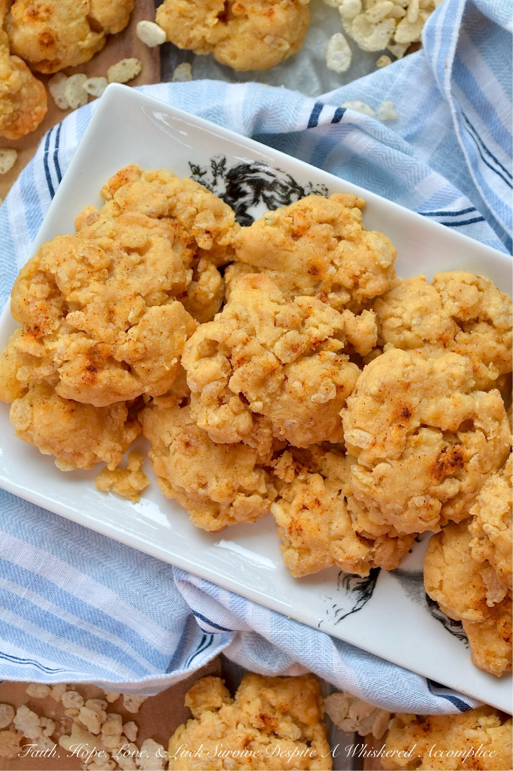 Spicy Cheddar Krispies Crackers (Rice Krispies)