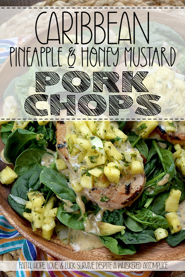 Caribbean Pineapple & Honey Mustard Pork Chops - While most of us aren’t lucky enough to be lounging on a beach in the Caribbean, we can certainly bring the spirit of the islands straight to our dinner table with these sweet and spicy grilled pork chops. The secret is an easy-to-make homemade jerk seasoning blend used to season both sides of each pork chop before grilling. That same seasoning mix is also used to make a simple honey mustard sauce and a quick pineapple sweet yellow onion salsa, both of which top each seared pork chop. Served over a crisp bed of baby spinach, this is the ultimate summer meal. Light, refreshing, and guaranteed to make your summer dinner feel like a getaway.