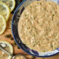 Lemon Caper Remoulade - This remoulade sauce is bright, just a wee bit spicy, citrusy, salty, and, quite frankly, makes everything taste better. With an in-your-face punch of lemon zest and the perfect salty bite of capers, this remoulade is the definition of flavor-packed. It’s elegant enough to elevate a delicate fish or seafood dish, but rugged enough to transform a simple slaw, potato salad, pasta salad, or deviled eggs into something truly gourmet. Forget the boring mayo. Once you get a taste of this zesty, savory remoulade, you’ll be putting it on everything.