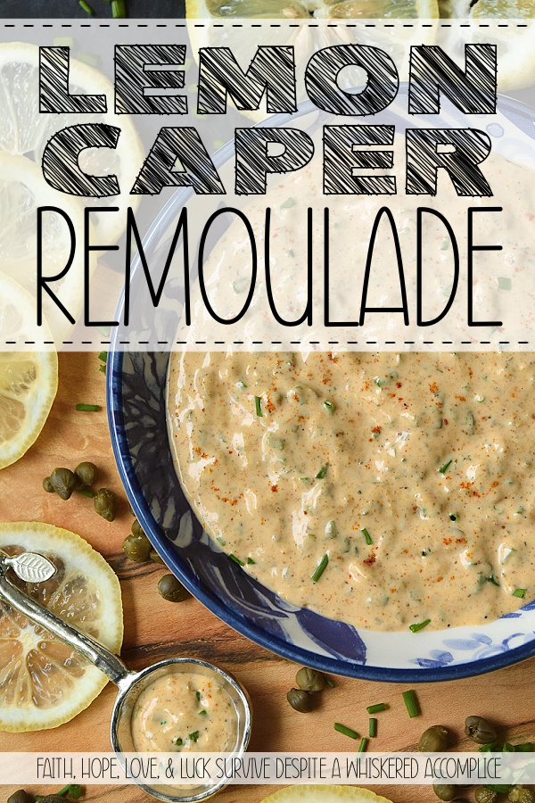 Lemon Caper Remoulade - This remoulade sauce is bright, just a wee bit spicy, citrusy, salty, and, quite frankly, makes everything taste better. With an in-your-face punch of lemon zest and the perfect salty bite of capers, this remoulade is the definition of flavor-packed. It’s elegant enough to elevate a delicate fish or seafood dish, but rugged enough to transform a simple slaw, potato salad, pasta salad, or deviled eggs into something truly gourmet. Forget the boring mayo. Once you get a taste of this zesty, savory remoulade, you’ll be putting it on everything.