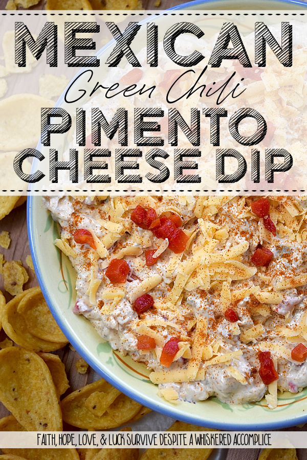 Mexican Green Chile Pimento Cheese Dip - What do you get when you take a classic southern staple and give it a south-of-the-border twist? This Mexican Green Chile Pimento Cheese Dip. With a combination of tangy cream cheese, rich mayonnaise, Mexican spices, freshly grated cheddar, pimentos, and a can of chopped green chiles, how can you possibly resist? Creamy, spicy, and packed with freshly grated cheddar cheese, this is one flavor-packed dip recipe you’ll want to have on repeat.