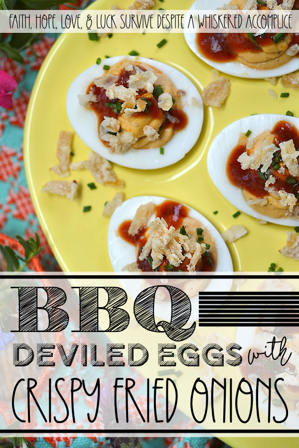BBQ Deviled Eggs with Crispy Fried Onions - Stop treating crispy fried onions like a holiday guest. Think beyond green bean casserole. With the perfect balance of smoky flavor, creamy filling, and a satisfying, salty crunch in every bite, these BBQ Deviled Eggs topped with fresh chives and crispy fried onions are about to become the star appetizer of your next gathering. Whether you're hosting a game day or looking for the ultimate potluck dish, these bite-sized barbeque-flavored snacks are guaranteed to disappear in minutes.