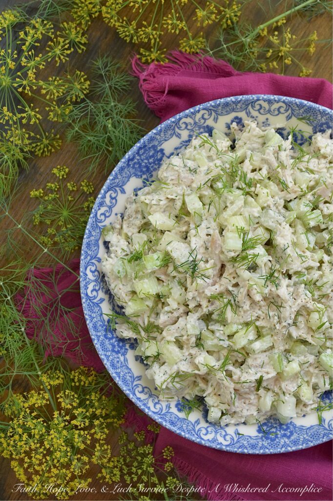 Dill Pickle Shredded Rotisserie Chicken Salad - Whether you’re meal prepping for the week or looking for a quick gourmet-feeling lunch or dinner, this recipe is proof that healthy eating doesn't have to be expensive or complicated. Since it uses only half of a rotisserie chicken, leaving the other half for another recipe, along with the skin and bones to make homemade broth for a future soup, it’s basically three recipes for the price of one. This shredded rotisserie chicken salad is light, refreshing, and loaded with the tangy zip of dill pickles, along with lots of crunchy celery and just a hint of fresh dill. All while using a fraction of the mayo found in traditional chicken salad recipes.