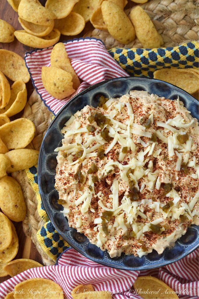 Smoky Southwestern Pepper Jack Cheese Dip - This smoky southwestern pepper jack cheese dip is everything a great appetizer should be. Creamy, cheesy, dangerously addictive, and packed with spicy, smoky flavor that keeps everyone coming back for just one more scoop. With the perfect amount of smokiness and a kick of heat from freshly grated pepper jack and candied jalapeños, it’s the kind of dip that disappears almost the second it hits the table. Best of all? It’s completely customizable. If you live for the fire, go heavy on the jalapeños; if you prefer a gentler warmth, use less. Either way, serve it up with a mountain of salty corn chips and watch it disappear in minutes.