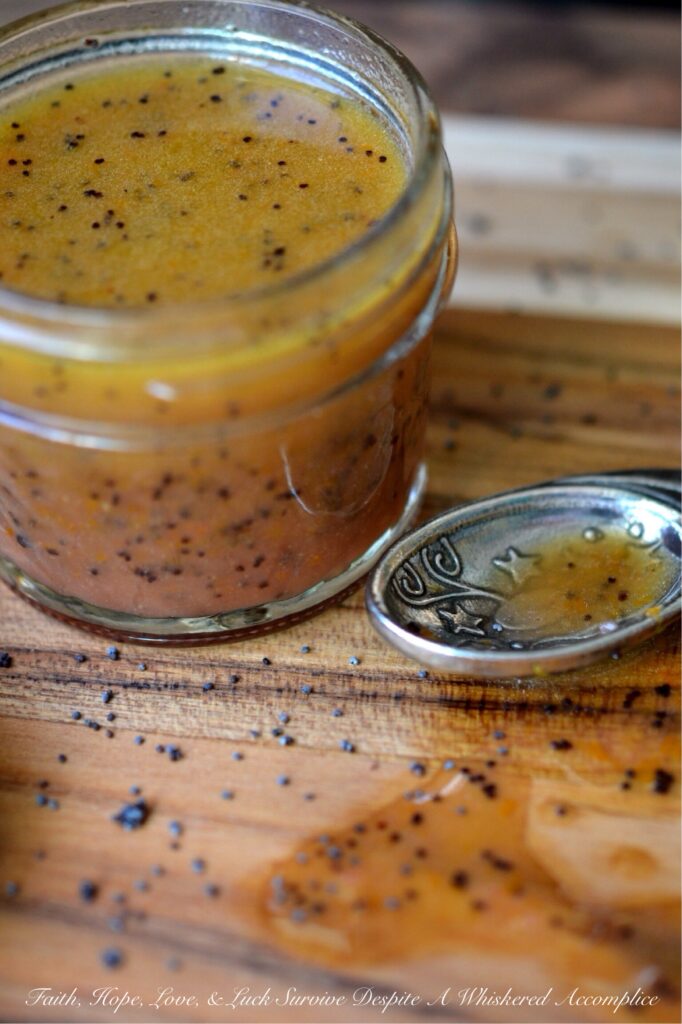 Rotisserie Chicken Day 1 - Blood Orange Poppy Seed Vinaigrette - This is the kind of dressing that turns a standard bowl of greens into a show-stopping meal, especially when paired with rotisserie chicken for an effortless, healthy lunch or dinner. When blood oranges are in season, their brilliant color and berry-like sweetness make a simple poppy seed vinaigrette really come to life. This salad dressing is tangy, sweet, and easy to whip up. And, if blood oranges aren't in season, a regular navel orange is a perfectly delicious year-round substitute.