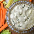 Simple No-Herb Blue Cheese Dressing & Dip - When you're looking for a super-simple recipe that takes just a minute or two to make and packs tons of blue cheese flavor, this recipe is it. With a base of mayonnaise and half and half, you can easily whip up a tasty dressing or dip any day of the week. A little bit of extra-hot mustard, a splash of apple cider vinegar, and a healthy dash of salt and pepper are all you need. No funky ingredients like the store-bought versions, and perfect for use as either a creamy salad dressing or a flavorful dip for your favorite snacks.