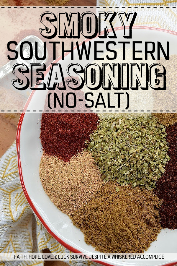 Smoky Southwestern Seasoning (No-Salt) - When it comes to store-bought seasoning mixes, it’s frustrating when the salt overpowers the actual herbs and spices. By skipping the salt, you can be as generous as you want with this homemade smoky southwestern seasoning mix. It’s smoky, versatile, and hits that perfect savory note without being spicy. Whether it’s swirled into sour cream, dusted over hard-boiled eggs, or rubbed onto grilled meats, this is the one seasoning you’ll find yourself reaching for time and time again.