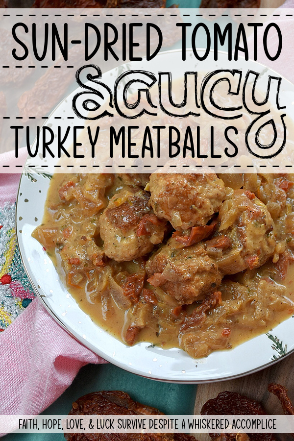 Sun-Dried Tomato Saucy Turkey Meatballs - Tired of the same boring weeknight meal rotation? Break the monotony with these Sun-Dried Tomato Saucy Turkey Meatballs, which can be served over creamy mashed potatoes, piled on top of steamed rice, spooned over your favorite pasta, or stuffed into crusty sub rolls. They come together in one skillet and go with literally everything. Simmered in a luscious cream sauce, flavored with sun-dried tomatoes, lager beer, and Italian seasoning, these meatballs are shockingly soft, incredibly juicy, and dripping with flavor.