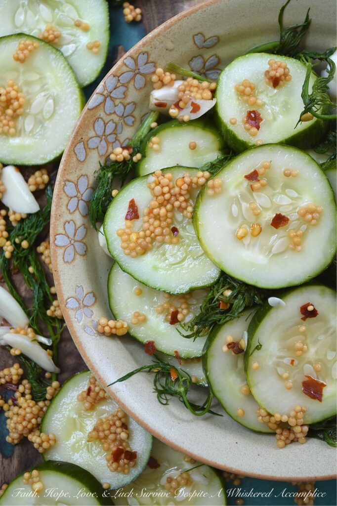 Spicy Quick-Pickled Dill Cucumbers with Garlic - In just a few minutes, you can assemble a spicy jar of garlic and dill quick pickles that taste fresher, crunchier, and infinitely better than anything you'll find sitting on a grocery store shelf. Just layer, cover with brine, shake, and let the fridge work its magic for a few hours. These spicy quick-pickled dill cucumbers with garlic will stay fresh for up to a week in the fridge, that is, assuming they even make it past day one. No fancy canning equipment and no melting over a hot stove in the middle of summer.