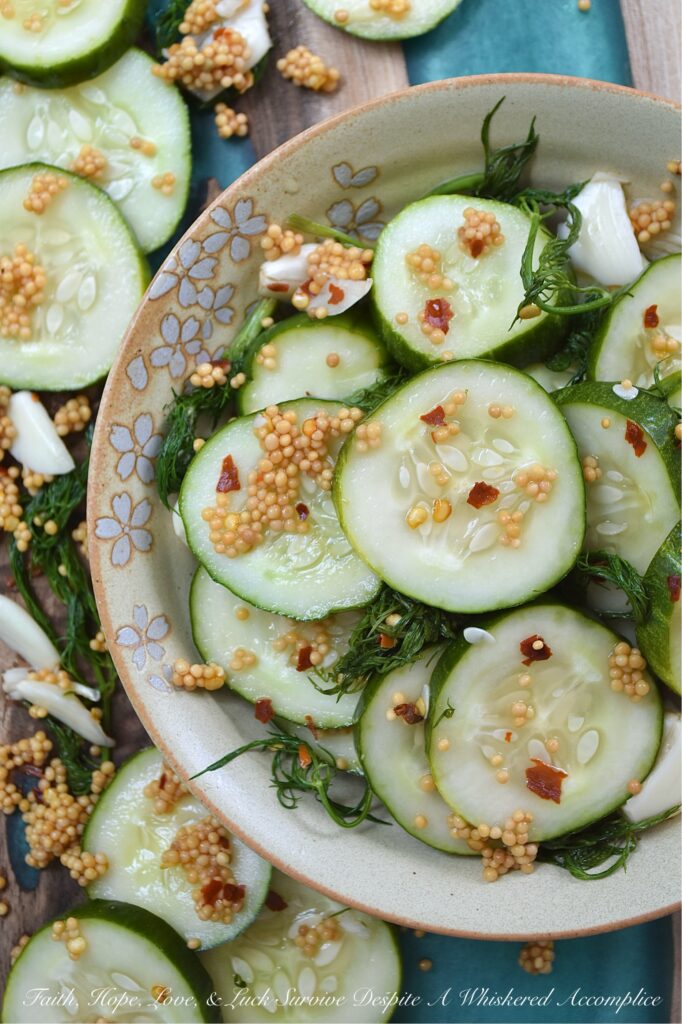 Spicy Quick-Pickled Dill Cucumbers with Garlic - In just a few minutes, you can assemble a spicy jar of garlic and dill quick pickles that taste fresher, crunchier, and infinitely better than anything you'll find sitting on a grocery store shelf. Just layer, cover with brine, shake, and let the fridge work its magic for a few hours. These spicy quick-pickled dill cucumbers with garlic will stay fresh for up to a week in the fridge, that is, assuming they even make it past day one. No fancy canning equipment and no melting over a hot stove in the middle of summer.