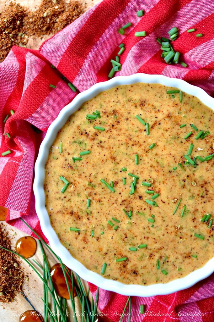 Smoky Southwestern Honey Mustard with Chives - If you love the classic sweet-and-tangy flavor of honey mustard, prepare to drool over this homemade version with a smoky southwestern-spiced twist. Whether you're using it as a dip to dunk crisp rainbow-colored peppers or veggies, a dressing for your favorite salad greens, or drizzling it over juicy, perfectly grilled chicken as a sauce, get ready to put this smoky southwestern honey mustard on pretty much anything and everything you eat. And let's not forget this honey mustard's vibrant pop of fresh green chives, which make everything on your plate look as gorgeous as it is delicious.