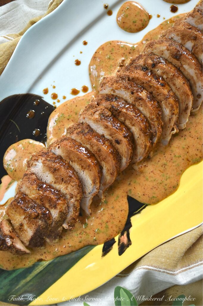 Southwestern Honey Mustard Pork Tenderloin - The secret to this tender, melt-in-your-mouth pork tenderloin is a simple homemade smoky southwestern seasoning mix. First, it creates an incredible, savory crust as the meat roasts to tender perfection in the oven. Then, it's used to whip up an addictive sweet-and-savory honey mustard sauce. Best of all? This pork is as versatile as it is delicious. Serve it sliced over a bed of fluffy rice, creamy mashed potatoes, or pasta for a cozy sit-down dinner, or use it to make the ultimate lunchtime sandwich or wrap. And as a bonus, you'll have enough smoky southwestern seasoning and honey mustard sauce for at least two pork tenderloins, because trust us, your family is definitely going to want to have leftovers.