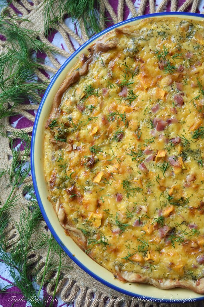 Sweet Potato and Ham Quiche with Dill & Nutmeg - This fluffy quiche masterpiece is packed with hearty diced sweet potato that keeps just the right amount of bite, savory diced salty ham, and a generous amount of sharp cheddar cheese. With a hint of fresh dill and freshly grated nutmeg, it’s a complete, all-in-one meal that feels gourmet yet comforting. Whether you whip up a homemade crust or take a shortcut with store-bought, this is one egg casserole your family is going to ask for, again and again.