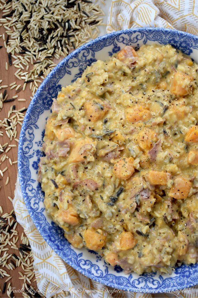 Butternut Squash, Thyme, Ham, & Wild Rice Soup - If you’re looking for a wild rice soup that pretty much screams autumn, this Butternut Squash, Thyme, Ham & Wild Rice Soup is it. With tender bite-size chunks of butternut squash, the nutty flavor of wild rice, and salty little bites of deli ham that make every spoonful feel like a treat, this soup is destined to become a family fall favorite. And with the generous addition of heavy cream, this soup is creamy, comforting, and pretty much tastes like autumn decided to stick around for dinner. This is the kind of soup you'll want to enjoy year-round.
