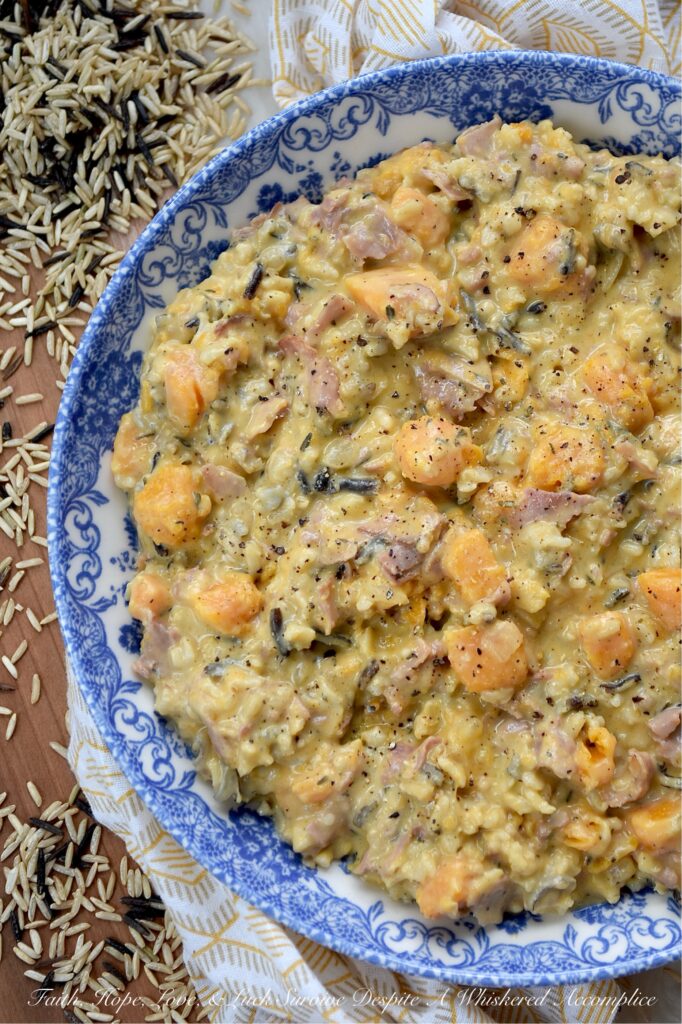 Butternut Squash, Thyme, Ham, & Wild Rice Soup - If you’re looking for a wild rice soup that pretty much screams autumn, this Butternut Squash, Thyme, Ham & Wild Rice Soup is it. With tender bite-size chunks of butternut squash, the nutty flavor of wild rice, and salty little bites of deli ham that make every spoonful feel like a treat, this soup is destined to become a family fall favorite. And with the generous addition of heavy cream, this soup is creamy, comforting, and pretty much tastes like autumn decided to stick around for dinner. This is the kind of soup you'll want to enjoy year-round.