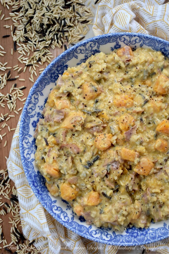 Butternut Squash, Thyme, Ham, & Wild Rice Soup - If you’re looking for a wild rice soup that pretty much screams autumn, this Butternut Squash, Thyme, Ham & Wild Rice Soup is it. With tender bite-size chunks of butternut squash, the nutty flavor of wild rice, and salty little bites of deli ham that make every spoonful feel like a treat, this soup is destined to become a family fall favorite. And with the generous addition of heavy cream, this soup is creamy, comforting, and pretty much tastes like autumn decided to stick around for dinner. This is the kind of soup you'll want to enjoy year-round.