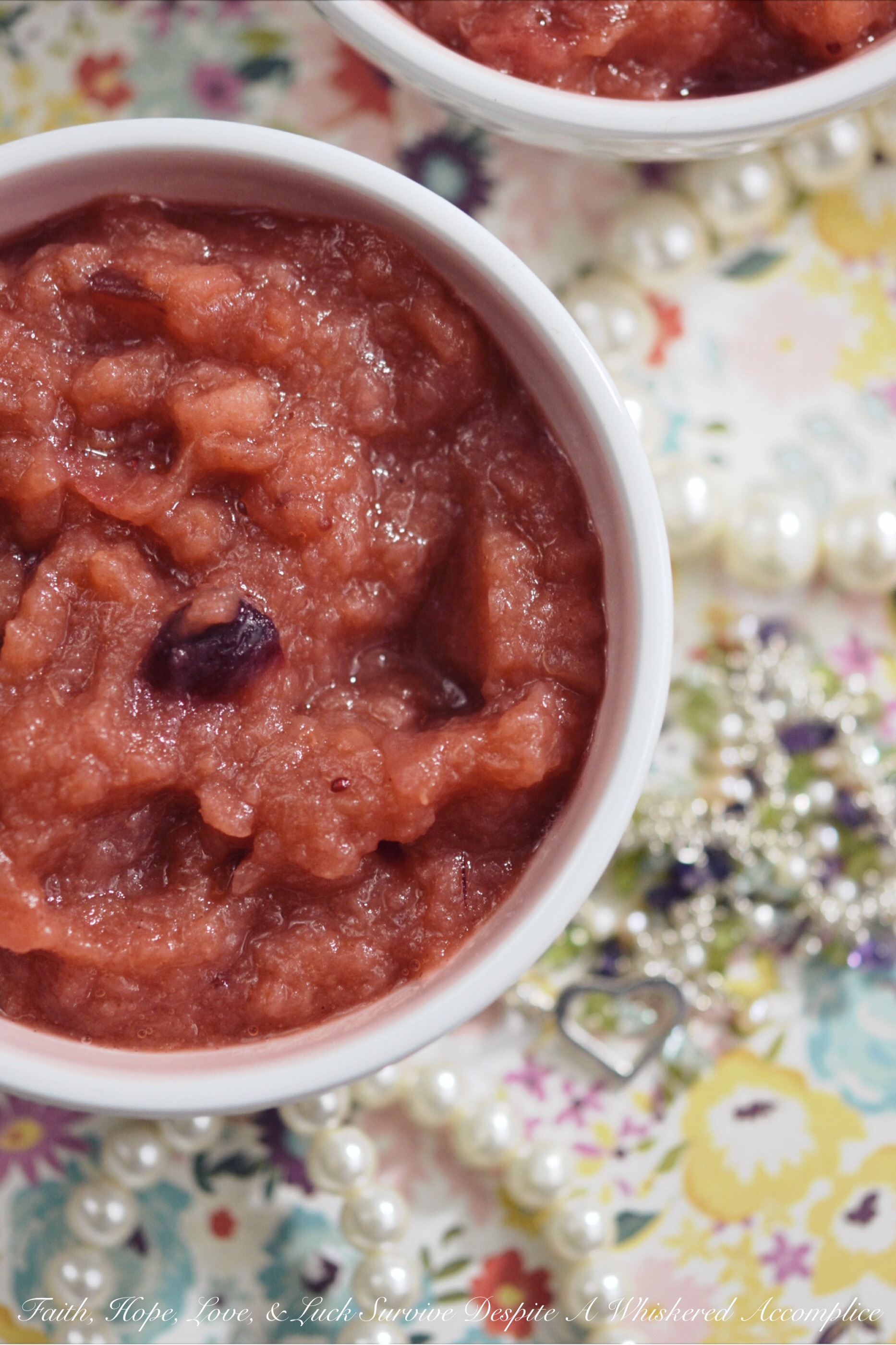 Natural Cranberry Applesauce - Some things in life are sweet enough on their own. This natural, no-sugar-added applesauce is the perfect example. Instead of using sugar, ground cinnamon, vanilla, and a touch of salt are added to enhance the apples' natural flavor. This is a sweet treat you truly can't feel guilty for indulging in.