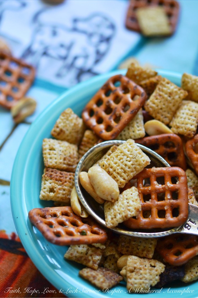 Crockpot Rice Chex Mix