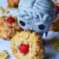The best things happen when you combine Doctor Who, Weeping Angels, boozy cherries, breakfast cereal, and cookie ingredients to make Cherry Don't Blinks.