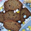 An Easter inspired banana bread that will make every-bunny happy with its delightful taste and abundance of chopped Cadbury Mini Eggs.