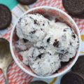 Fresh garden mint and crushed Oreo cookies come together in this ice cream to create the most amazing creamy and super minty frozen summer treat.