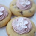 Say "Hello" to spring with these chocolate shortbread thumbprint cookies filled with cherry cream cheese frosting. Whether you decorate them with a royal icing cherry blossom flower, pink candy sprinkles, or a few chocolate shavings, I promise they'll taste just as lovely as they look.