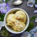 Buttery Pineapple & Coconut Frozen Custard - Looking for a sweet treat to help beat the summer heat? This frozen custard is truly a decadent warm-weather dessert thanks to the addition of toasted coconut and a swirled-in pineapple butter sauce. You'll find that this buttery ice cream has just the right amount of sweet tropical flavor to keep you coming back for more.