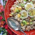 BBQ Cheddar Summer Macaroni Salad - Create a flavor-packed summer macaroni salad using barbecue sauce and cheddar cheese. Add in some finely diced vegetables, as well as some chopped hard-boiled eggs, and you've got a pasta salad worthy of any cookout, picnic, or BBQ.